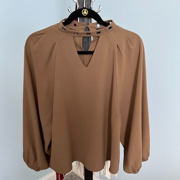 Taupe Blouse - Picture 1 of 3